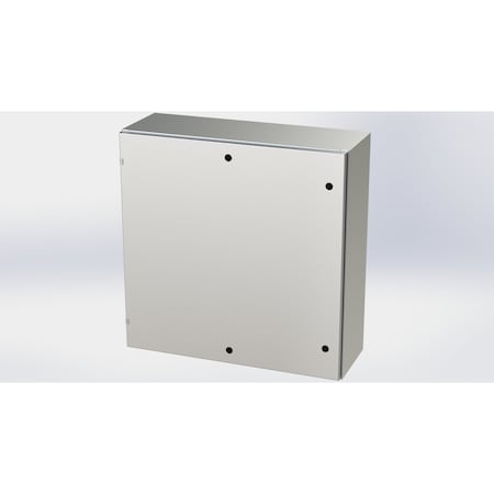 Saginaw Control & Engineering 1/4 Turn Latch Electrical Enclosures, 36 in H, 12 in D, 36 in W, NEMA 3R, 4, 4X, 12, 13 SCE-36EL3612SSLP